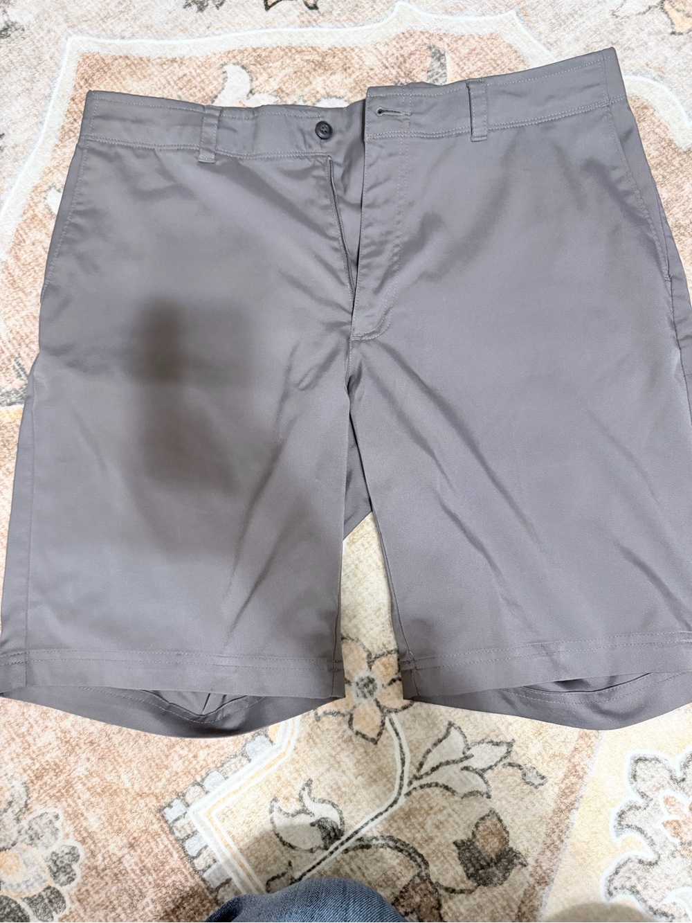 PGA Tour Gray Men's Flat-Front Golf Shorts